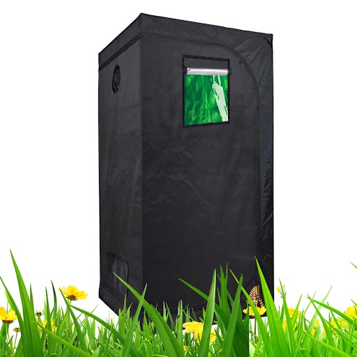 GROWERBASICS HORTICULTURAL TENT 3\' X 3\' X 6\' / 90X90X180--22MM POLE